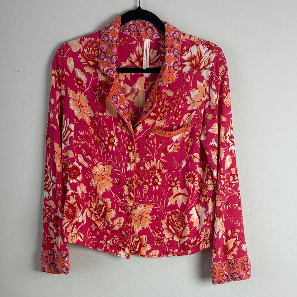 Anthropologie Pajama Top Size M